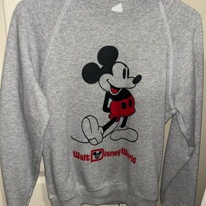 Disney Gray Sweatshirt with Mickey Mouse